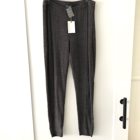 Barefoot Dreams Gray Charcoal Seamed Legging Pants L - Picture 5 of 12